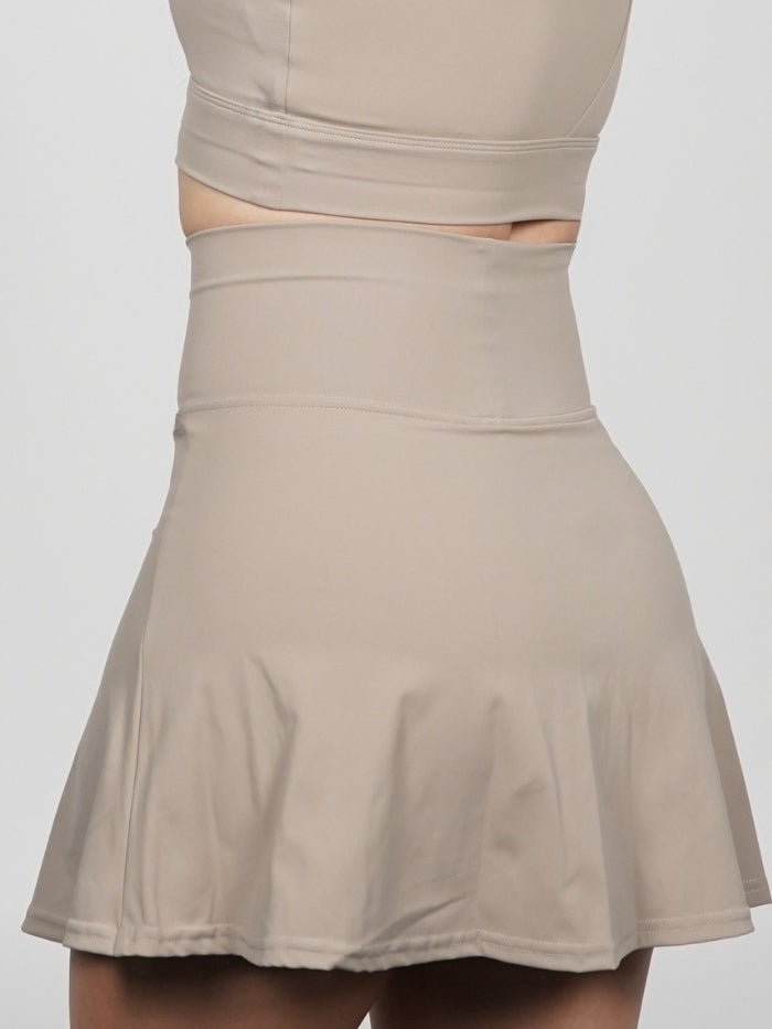 Falda deportiva en Beige Agatha - VIBRAFIT