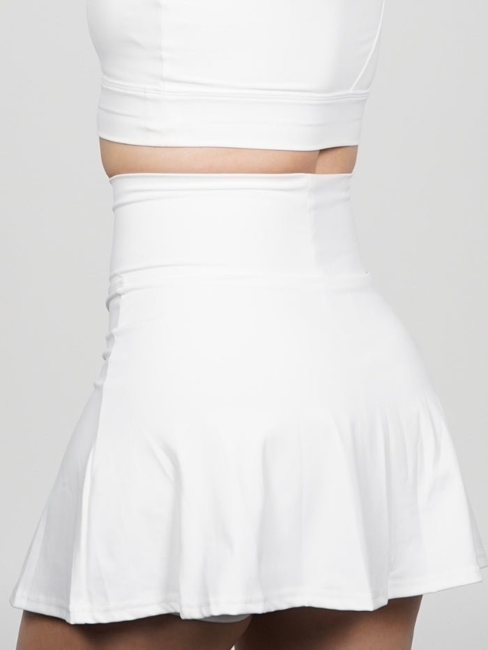 Falda deportiva en Blanco Agatha - VIBRAFIT