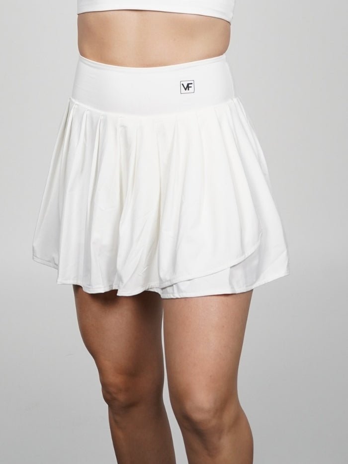 Falda deportiva en Blanco Loren - VIBRAFIT