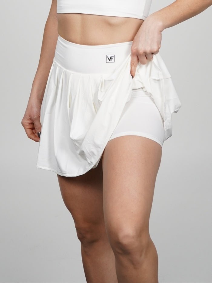 Falda deportiva en Blanco Loren - VIBRAFIT
