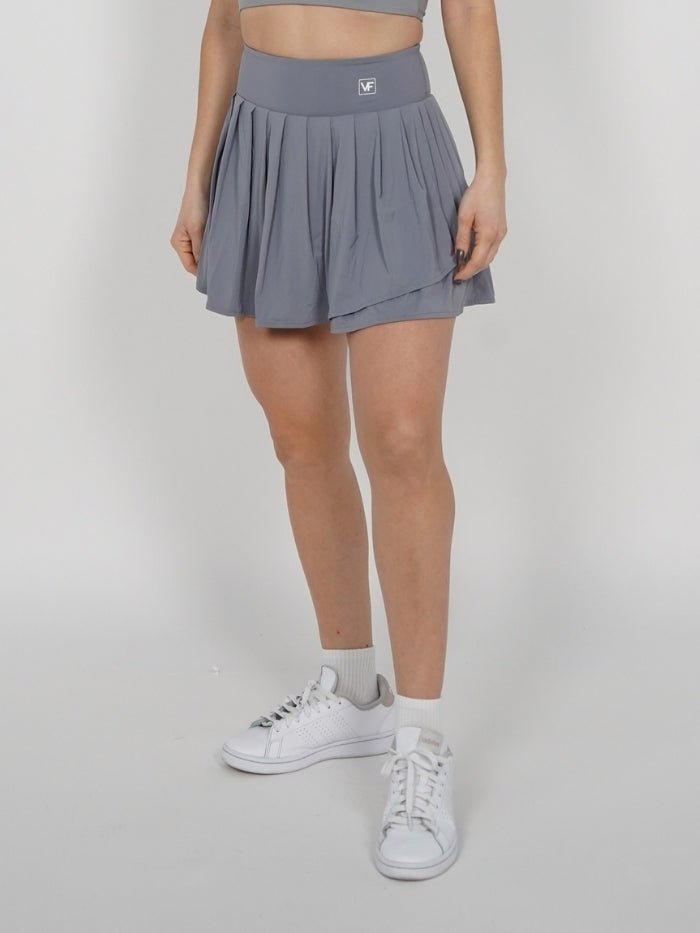Falda deportiva en Gris Loren - VIBRAFIT