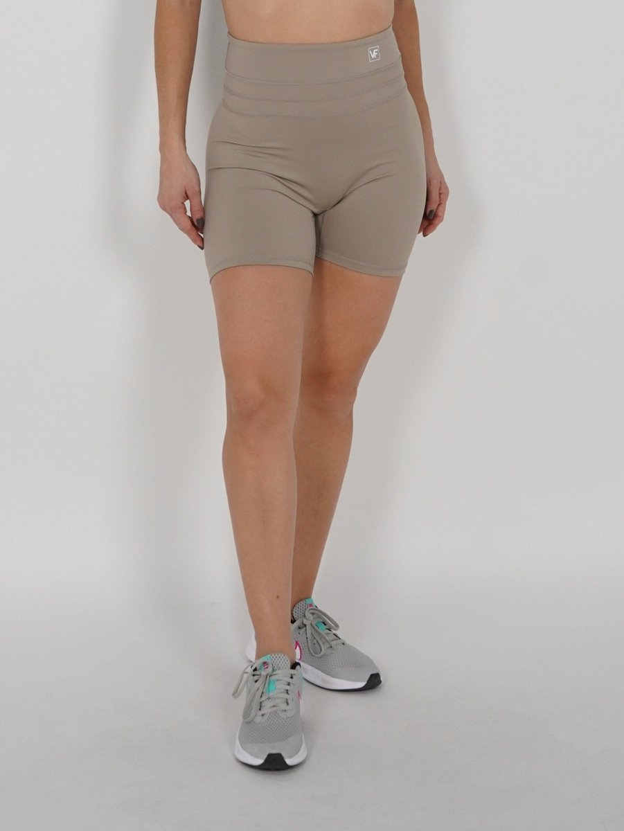 Mallas Cortas Push Up en Mocha Raque - VIBRAFIT