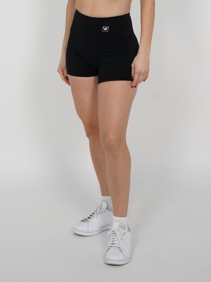 Mallas Cortas Push Up en Negro Andre - VIBRAFIT