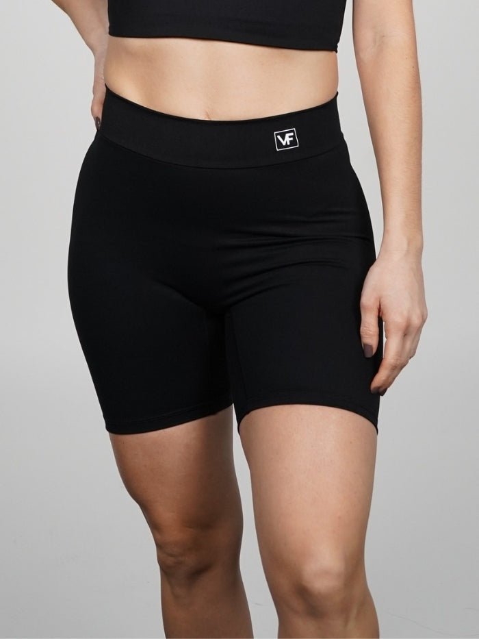 Mallas Cortas Push Up en V Negro Lucy - VIBRAFIT