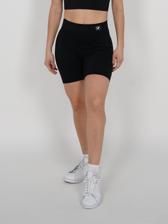 Mallas Cortas Push Up en V Negro Lucy - VIBRAFIT