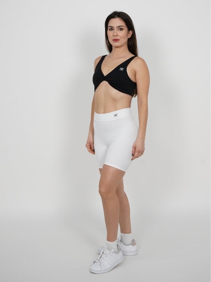 Mallas Cortas Push Up V en Blanco Lucy - VIBRAFIT