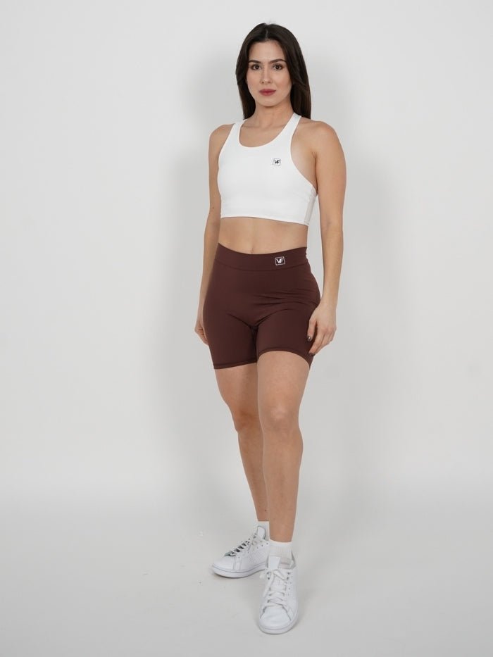 Mallas Cortas Push Up V en Café Lucy - VIBRAFIT