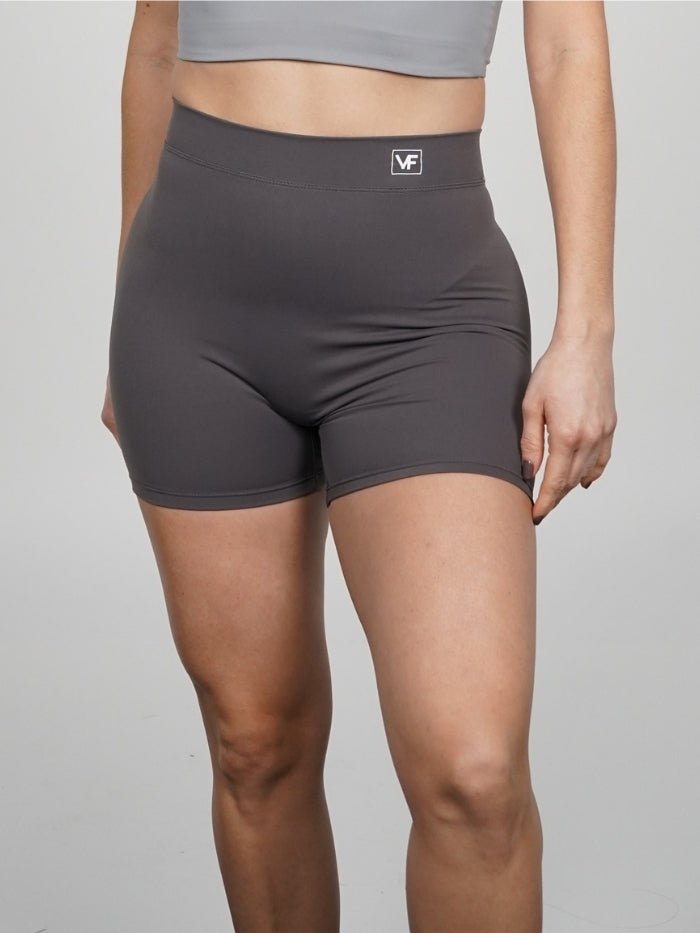 Mallas Cortas Push Up V en Gris Katy - VIBRAFIT