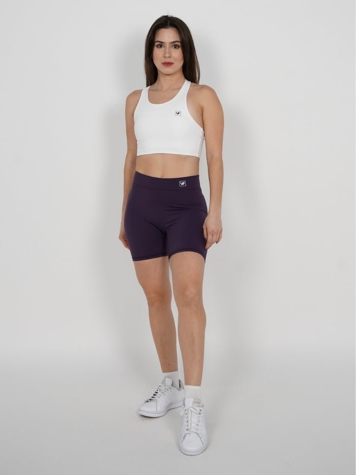 Mallas Cortas Push Up V en Púrpura Lucy - VIBRAFIT