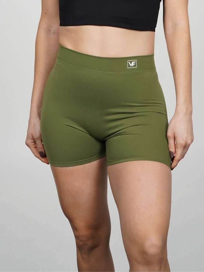 Mallas Cortas Push Up V en Verde Katy - VIBRAFIT