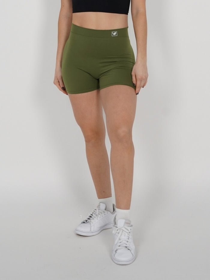 Mallas Cortas Push Up V en Verde Katy - VIBRAFIT