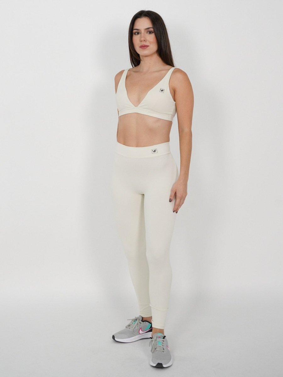 Mallas deportivas Push Up en V Blanco Fiore - VIBRAFIT