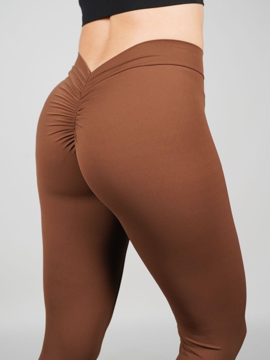 Mallas deportivas Push Up en V Café Fiore - VIBRAFIT