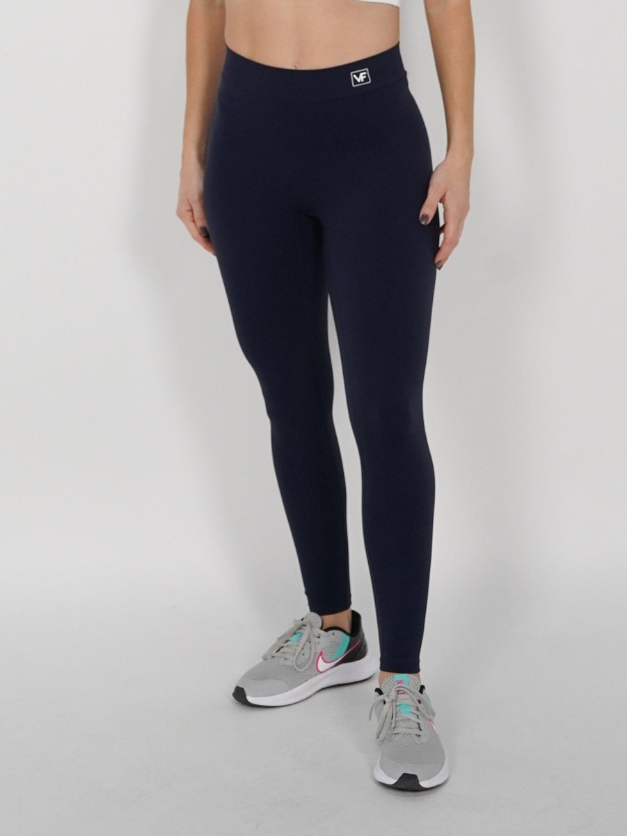 Mallas deportivas Push Up en V Navy Fiore - VIBRAFIT
