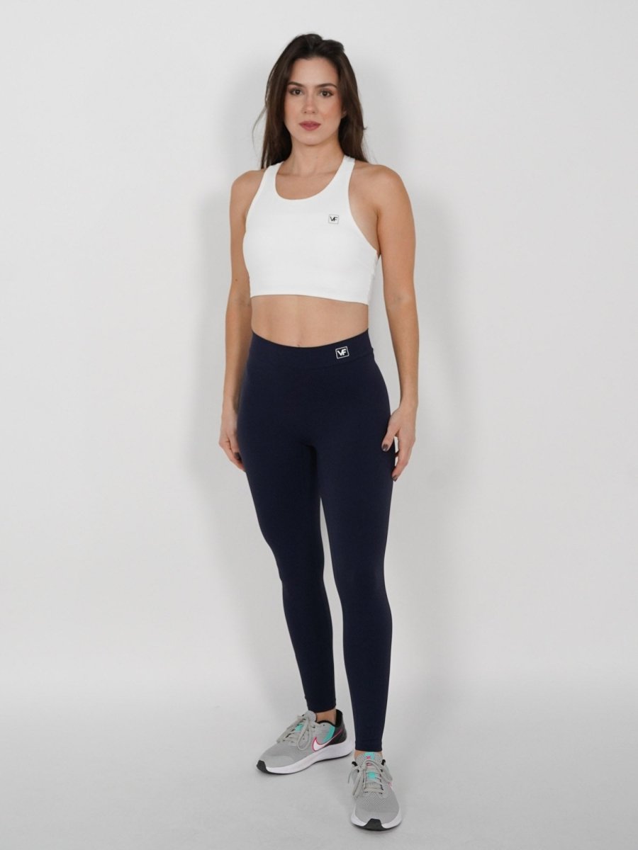 Mallas deportivas Push Up en V Navy Fiore - VIBRAFIT