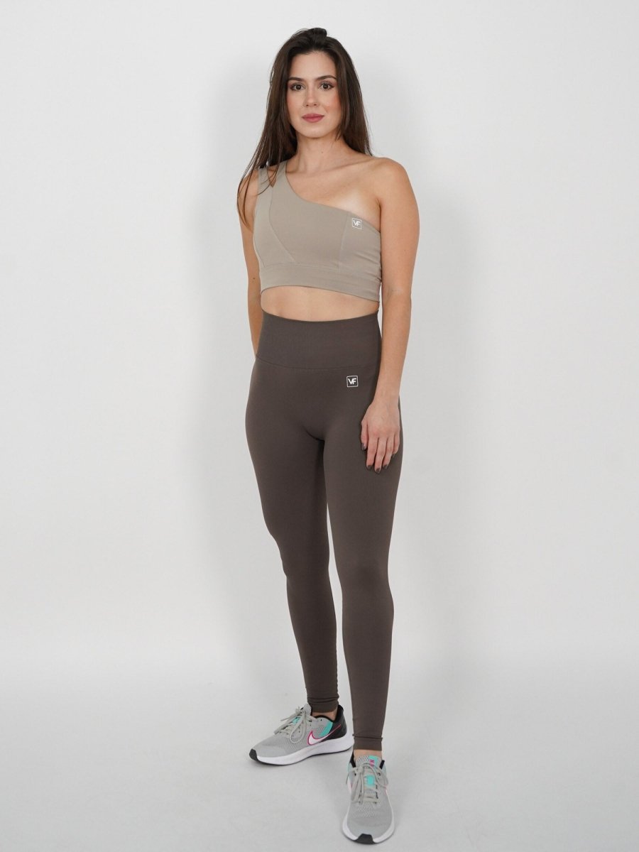 Mallas Deportivas Push Up Seamless en Gris Alana - VIBRAFIT