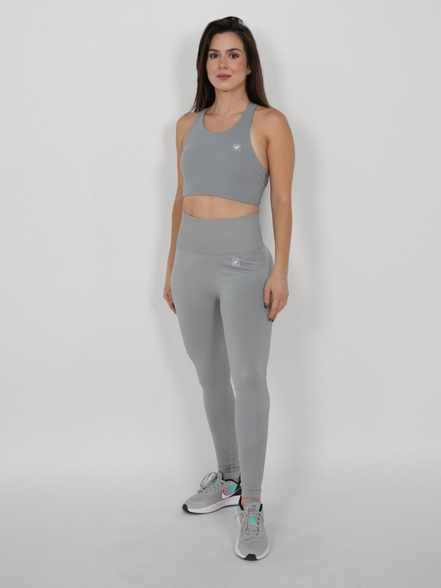Mallas Deportivas Push Up Seamless en Gris Ster - VIBRAFIT