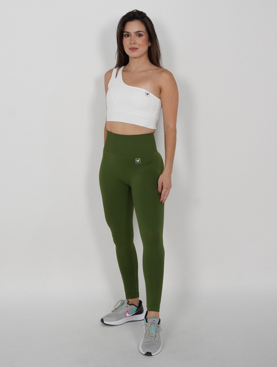 Mallas Deportivas Push Up Seamless en Verde Alana - VIBRAFIT