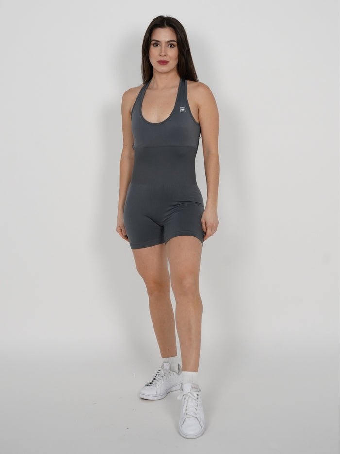 Mono Corto Seamless Push Up en Gris Gretta - VIBRAFIT