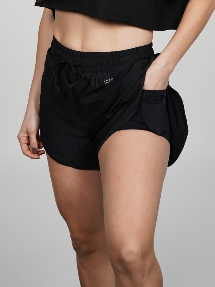 Short deportivo en Negro Fara - VIBRAFIT