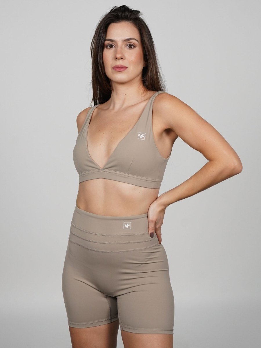 Sujetador deportivo en Mocha Raque - VIBRAFIT
