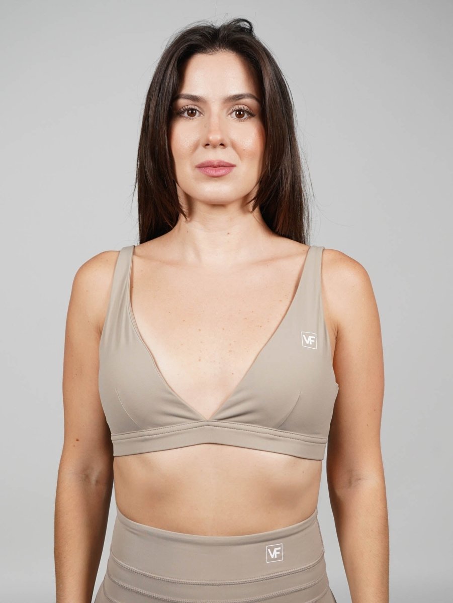Sujetador deportivo en Mocha Raque - VIBRAFIT