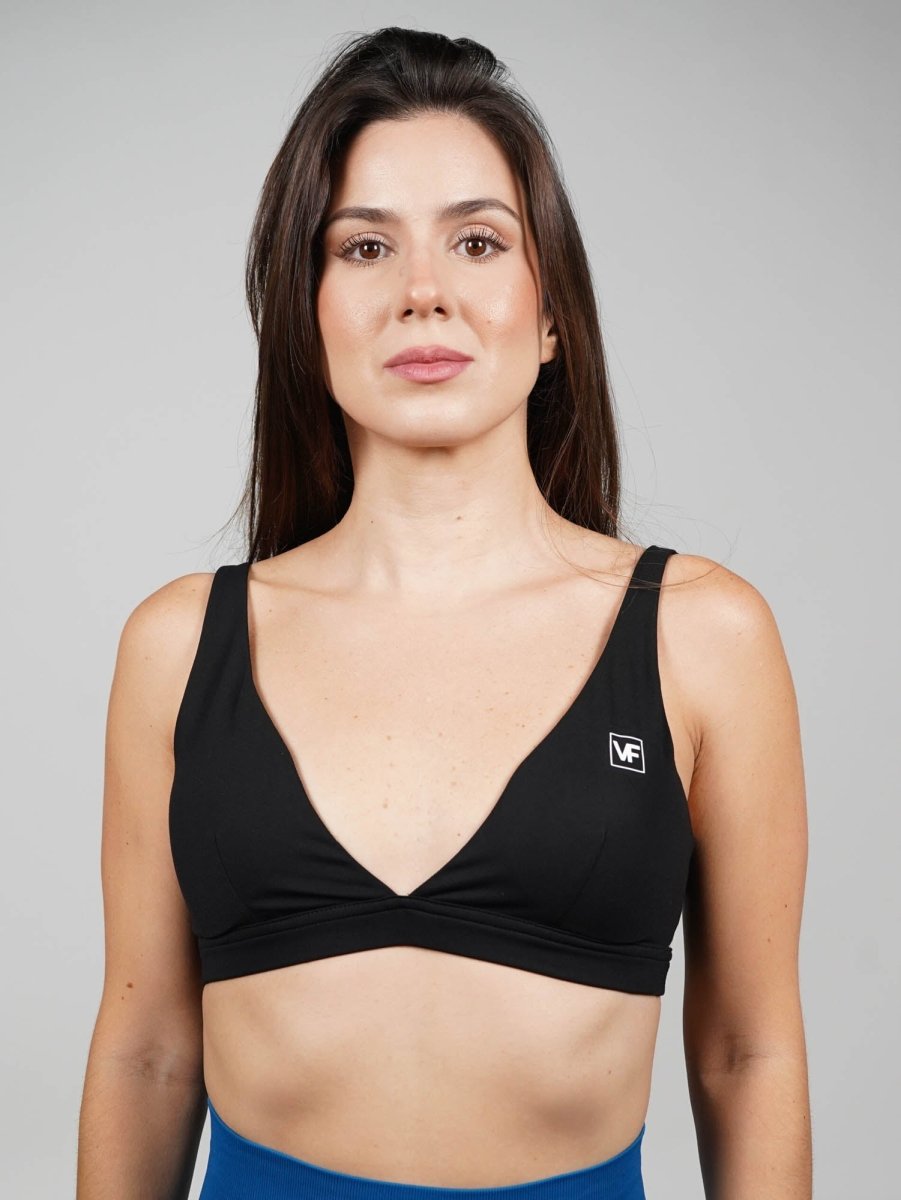 Sujetador deportivo en Negro Raque - VIBRAFIT