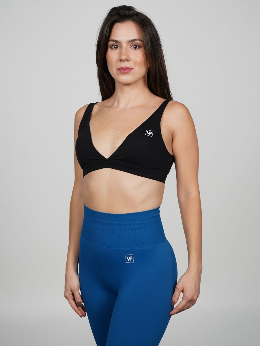 Sujetador deportivo en Negro Raque - VIBRAFIT