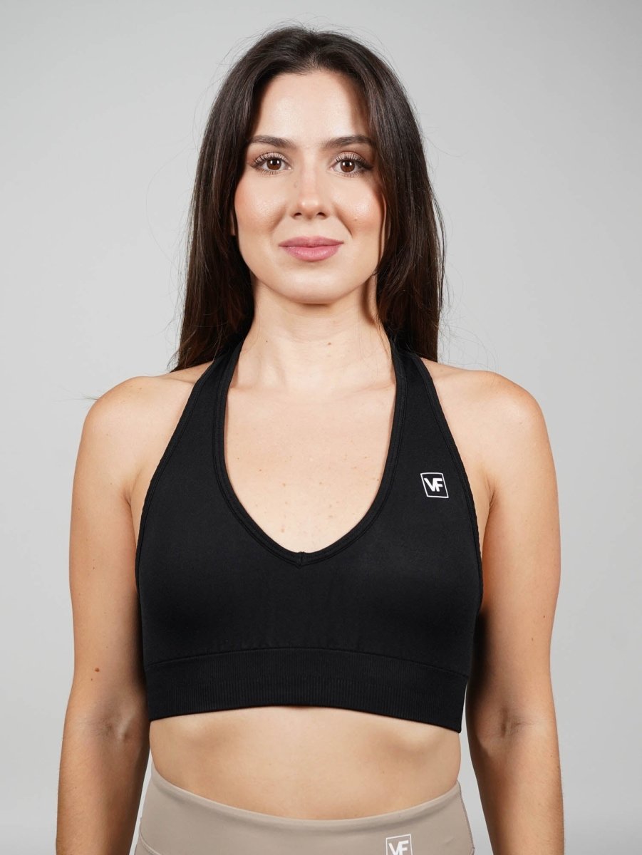 Sujetador Deportivo Seamless en Negro Riva - VIBRAFIT