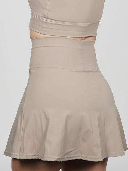 Falda deportiva en Beige Agatha - VIBRAFIT