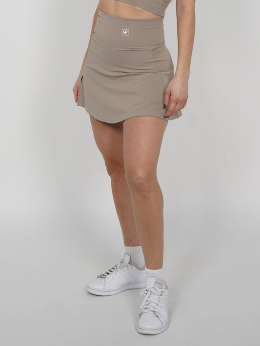 Falda deportiva en Beige Agatha - VIBRAFIT