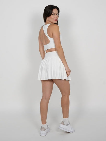 Falda deportiva en Blanco Loren - VIBRAFIT