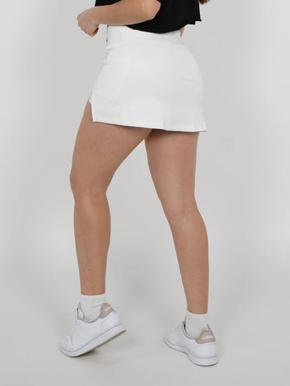 Falda deportiva en Blanco Tina - VIBRAFIT