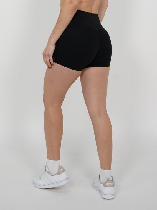 Mallas Cortas Push Up en Negro Andre - VIBRAFIT