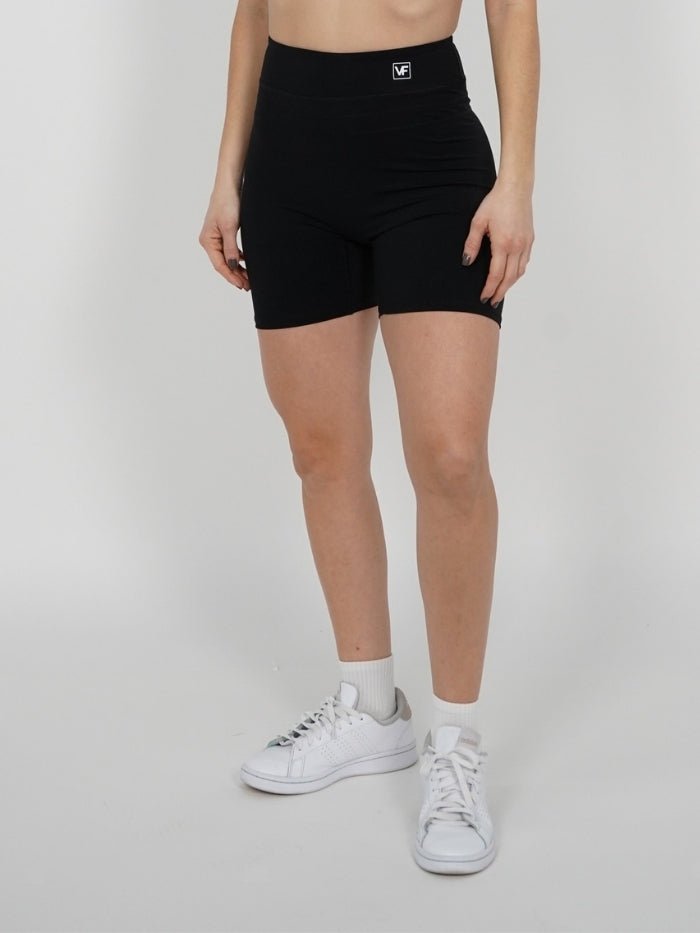Mallas Cortas Push Up en Negro Raque - VIBRAFIT