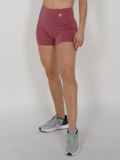 Mallas Cortas Push Up en Rosa Andre - VIBRAFIT