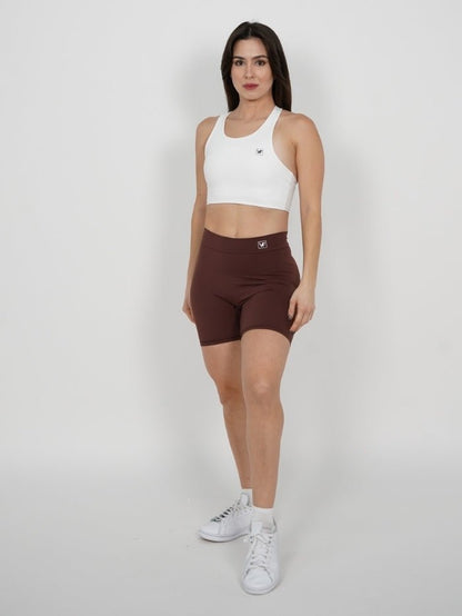 Mallas Cortas Push Up V en Café Lucy - VIBRAFIT
