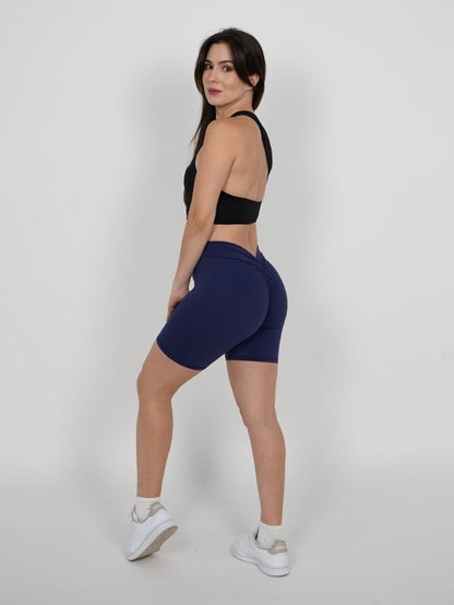 Mallas Cortas Push Up V en Navy Lucy - VIBRAFIT