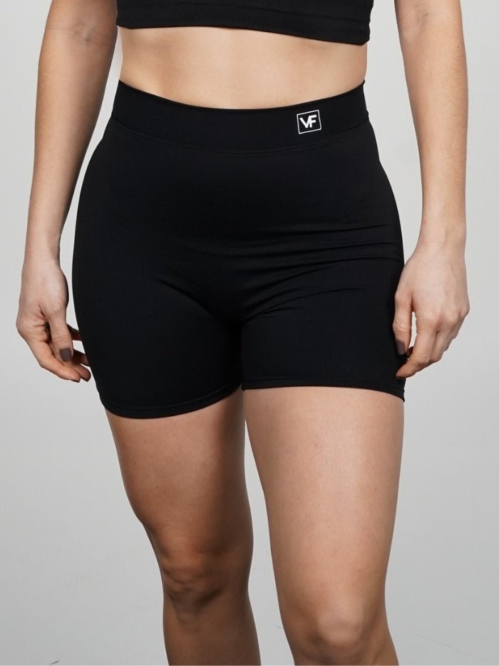 Mallas Cortas Push Up V en Negro Katy - VIBRAFIT