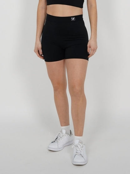 Mallas Cortas Push Up V en Negro Katy - VIBRAFIT