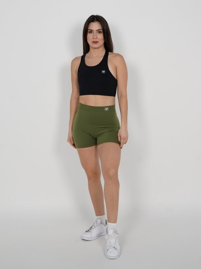 Mallas Cortas Push Up V en Verde Katy - VIBRAFIT