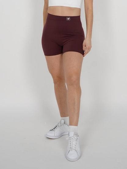 Mallas Cortas Push Up V en Vino Katy - VIBRAFIT