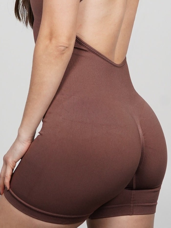 Mono Corto Seamless Push Up en Café Gretta - VIBRAFIT