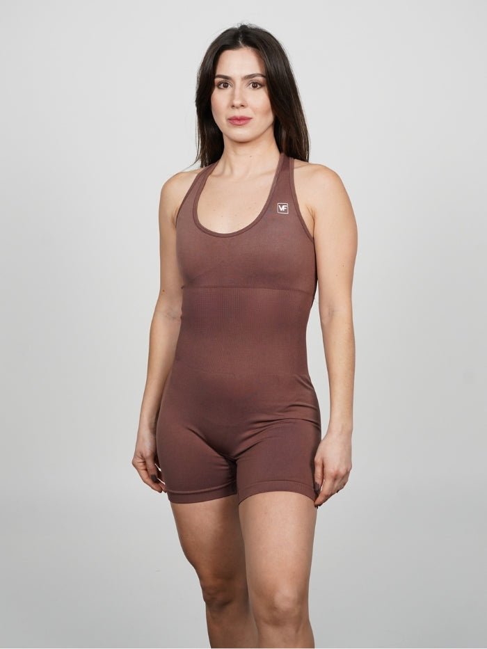 Mono Corto Seamless Push Up en Café Gretta - VIBRAFIT