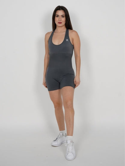 Mono Corto Seamless Push Up en Gris Gretta - VIBRAFIT