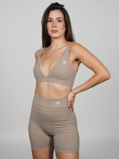 Sujetador deportivo en Mocha Raque - VIBRAFIT